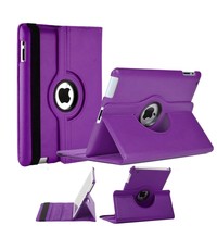 Merkloos Apple iPad Mini / Mini 2 Case, 360 graden draaibare Hoes, Cover Paars