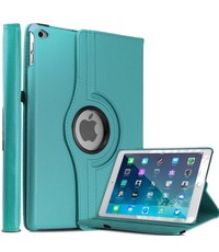 Merkloos Apple iPad Air 2 Case, 360 graden draaibare Hoes, Cover - Licht Blauw