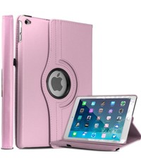 Merkloos Apple iPad Air 2 Case, 360 graden draaibare Hoes, Cover Licht Roze