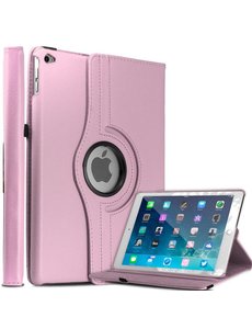 Merkloos Apple iPad Air 2 Case, 360 graden draaibare Hoes, Cover Licht Roze