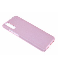 Merkloos Huawei P20 Pro Roze Glitter TPU backcover Hoesje