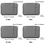 Merkloos MacBook Air 13,3 Inch Hoes-Spatwater proof Sleeve met handvat & ruimte voor accessoires Grijs