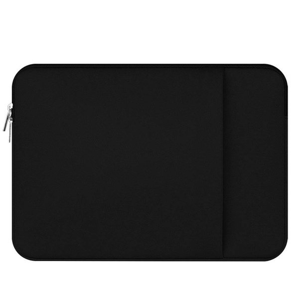 Merkloos MacBook Pro 13 Inch Hoes-Spatwater proof Sleeve met handvat & ruimte voor accessoires Zwart