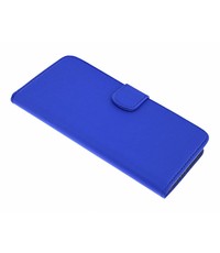 Merkloos iPhone 6(s)+ Plus Blauw Booktype Kunstleer Hoesje Met Pasjesruimte & Standaard