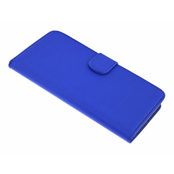 Merkloos iPhone 6(s)+ Plus Blauw Booktype Kunstleer Hoesje Met Pasjesruimte & Standaard