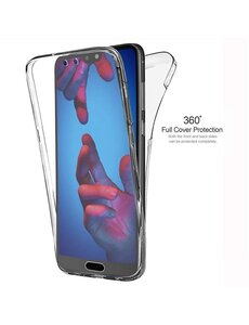 Merkloos 360° Protection Hoesje PC & Kunststof Transparant voor de Huawei P20 Lite
