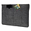 Merkloos Macbook 11-13 inch laptop Flip Case van Wolvilt - Universeel laptoptas Grijs