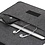 Merkloos Macbook 11-13 inch laptop Flip Case van Wolvilt - Universeel laptoptas Zwart