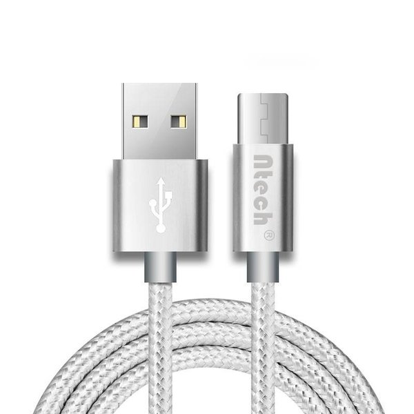 Merkloos USB type-C Kabel 1 meter Oplaadkabel / Datakabel universeel voor alle Type-C Apperaten Zilver