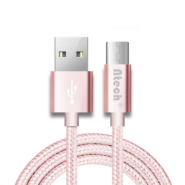 Merkloos USB type-C Kabel 1 meter Oplaadkabel / Datakabel universeel voor alle Type-C Apperaten Rose Goud