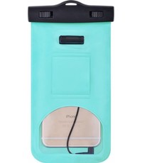 Merkloos Neon Multi Functional Waterdichte hoesje Pouch Met Audio Jack voor de Motorola Moto Z3 Play Groen