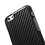 Merkloos Apple iPhone 6 4, 7 Hard Case met PU Lederen Coating Plated Carbon Fibre Zwart