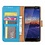 Merkloos Nokia 3.1 Booktype Kunstleer Hoesje Met Pasjesruimte Blauw