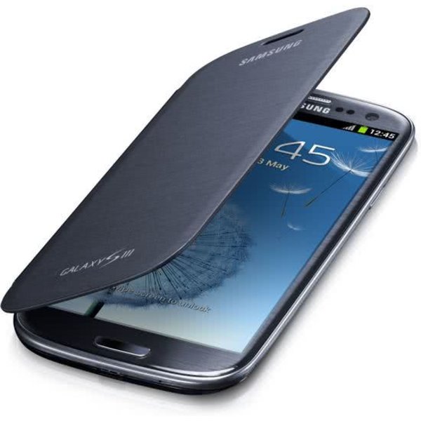 Samsung Flip Cover voor de Samsung Galaxy S3 (Galaxy i9300) (pebble blue) (EFC-1G6FBEC)
