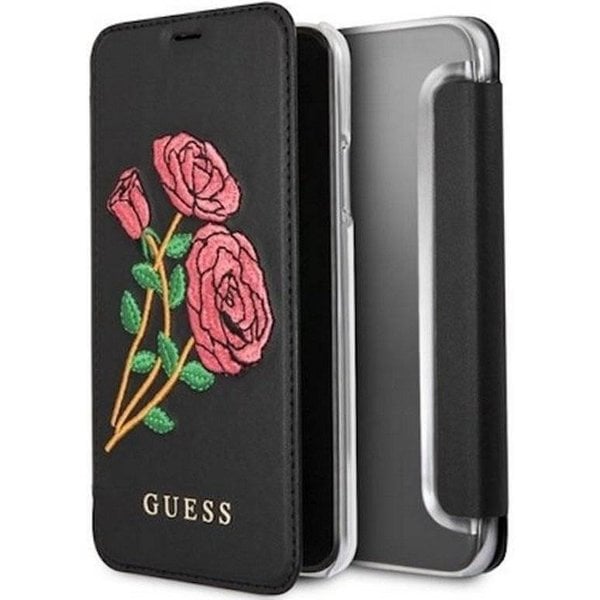 Omgekeerde uitstulping Schurend Guess Flower Desire Book Case voor iPhone X / Xs (5.8'') - Zwart -  Phonecompleet.nl
