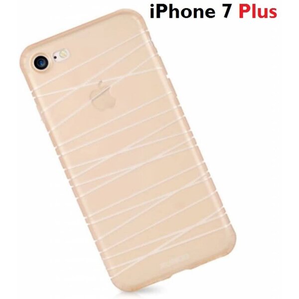 Merkloos Nest series Goud TPU hoesje back case cover voor iPhone 7 Plus 5.5 inch