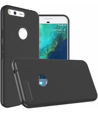 Merkloos Google Pixel XL backcover silicone hoesje zwart