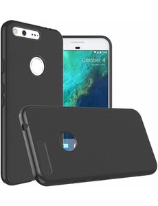 Merkloos Google Pixel XL backcover silicone hoesje zwart