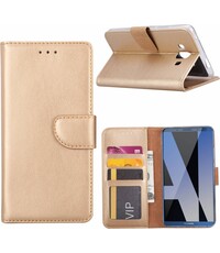 Merkloos Huawei Mate 10 Portemonnee hoesje / book case Champagne Goud