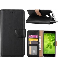 Merkloos Huawei Nova 2 Plus Portemonnee hoesje / book case Zwart
