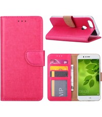 Merkloos Huawei Nova 2 Portemonnee hoesje / book case Pink