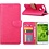 Merkloos Huawei Nova 2 Portemonnee hoesje / book case Pink