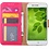 Merkloos Huawei Nova 2 Portemonnee hoesje / book case Pink