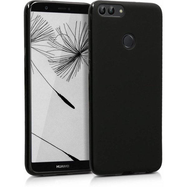 Merkloos Huawei P Smart zwart colour tpu silicone hoesje