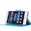 Merkloos Huawei P10 Portemonnee hoesje met stand Blauw