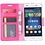 Merkloos Huawei P10 Portemonnee hoesje met stand Pink / Roze