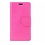Merkloos Huawei P10 Portemonnee hoesje met stand Pink / Roze