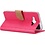 Merkloos Huawei Y3 2017 Portemonnee hoesje / book case Pink
