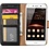 Merkloos Huawei Y3 2017 Portemonnee hoesje / book case Zwart