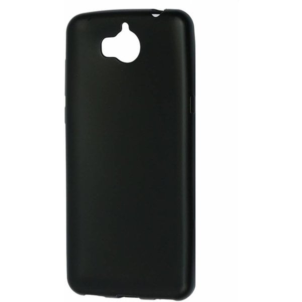 Merkloos Huawei Y6 2017 / Y5 2017 zwart colour tpu silicone hoesje