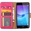 Merkloos Huawei Y6 2017 Portemonnee hoesje / book case Pink