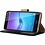 Merkloos Huawei Y6 2017 Portemonnee hoesje / book case Zwart