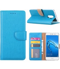 Merkloos Huawei Y7 Prime Portemonnee hoesje / book case Blauw