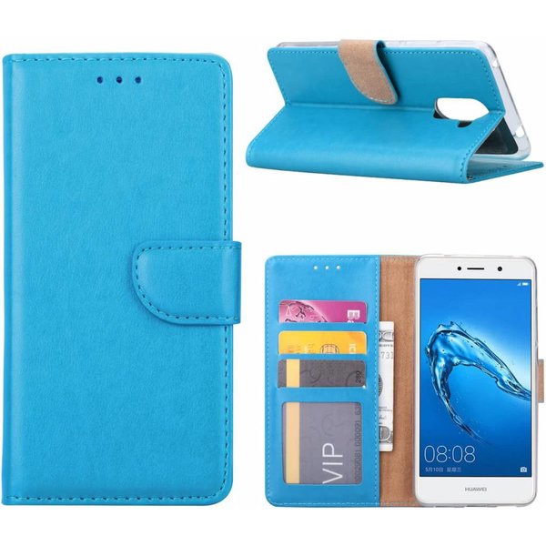 Merkloos Huawei Y7 Prime Portemonnee hoesje / book case Blauw