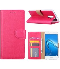 Merkloos Huawei Y7 Prime Portemonnee hoesje / book case Pink