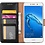 Merkloos Huawei Y7 Prime Portemonnee hoesje / book case Zwart