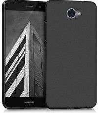 Merkloos Huawei Y7 Prime zwart colour tpu silicone hoesje
