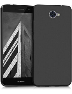 Merkloos Huawei Y7 Prime zwart colour tpu silicone hoesje