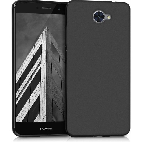 Merkloos Huawei Y7 Prime zwart colour tpu silicone hoesje