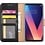 Merkloos LG Q6 cover Portemonnee hoesje / book case Zwart