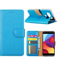 Merkloos LG Q8 Portemonnee cover hoesje / book case Blauw