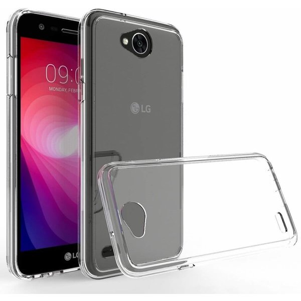 Merkloos LG Xpower 2 transparant tpu back cover hoesje