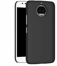 Merkloos Motorola Moto G5S Plus zwart colour tpu silicone hoesje