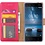 Merkloos Nokia 6 Portemonnee hoesje / book case Pink