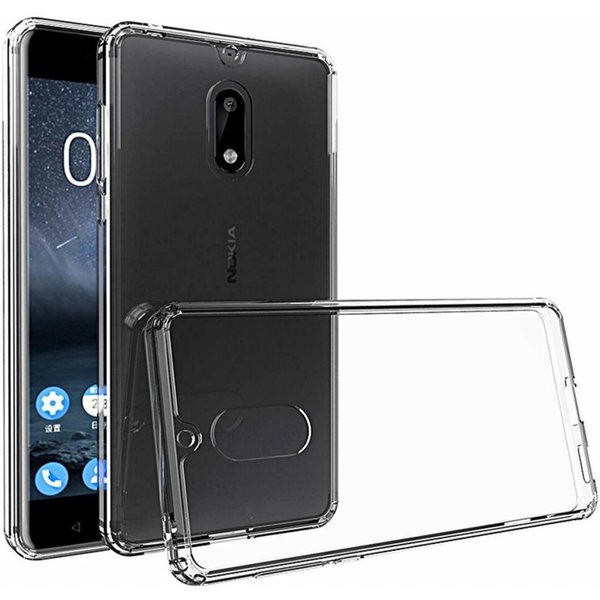 Merkloos Nokia 6 (2018) clear transparant tpu hoesje ultra dunne