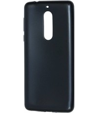 Merkloos Nokia 7 zwart matt silicone tpu hoesje